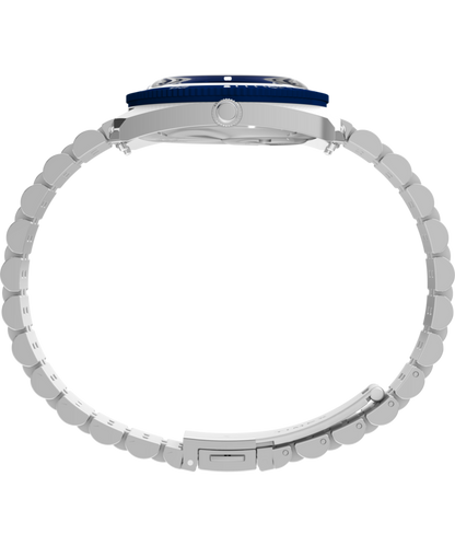 Q Timex 1971 Velocity 36mm Stainless Steel Bracelet Watch