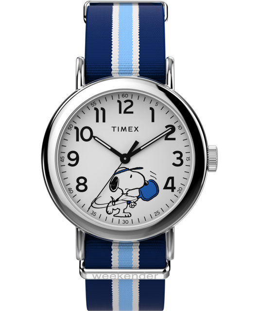 Peanuts x Timex Weekender Pickleball 37mm Fabric Strap Watch