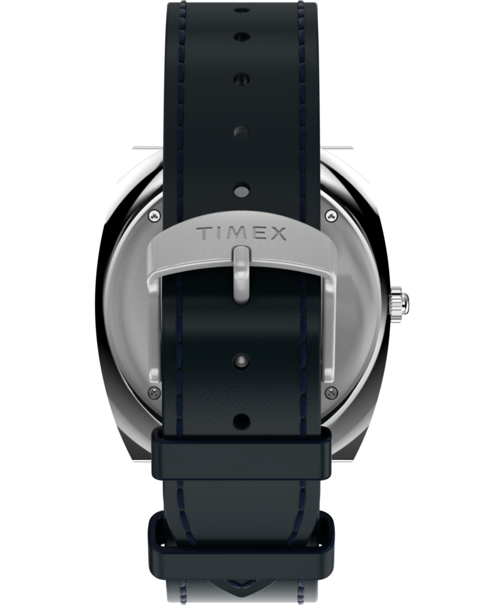 Q Timex 1972 World Time 39mm Leather Strap Watch