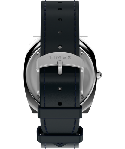 Q Timex 1972 World Time 39mm Leather Strap Watch