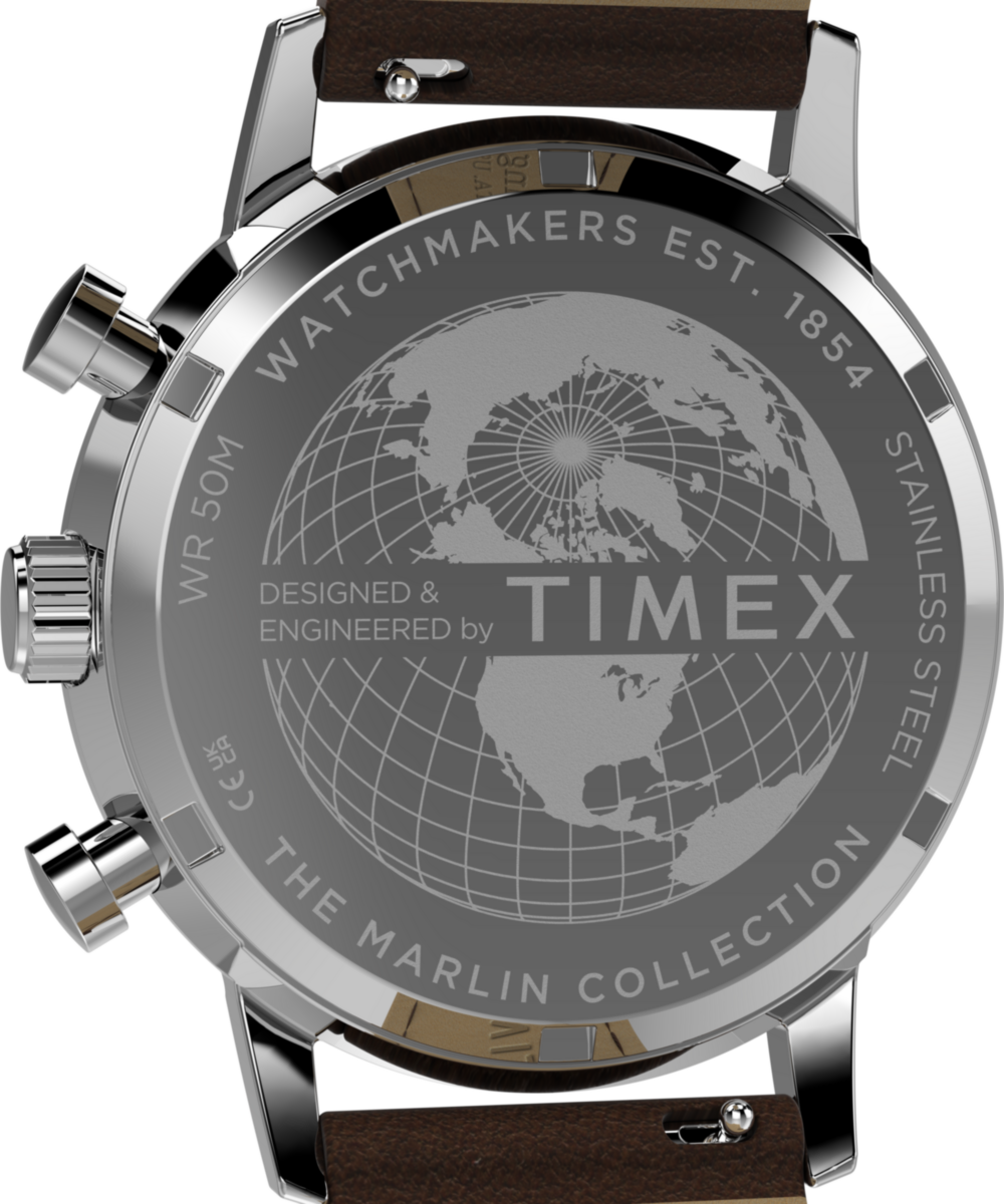 Marlin Chronograph Tachymeter 40mm Leather Strap Watch