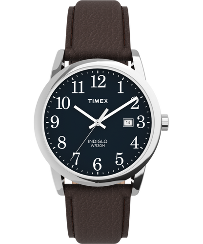 Easy Reader 38mm Leather Strap Watch