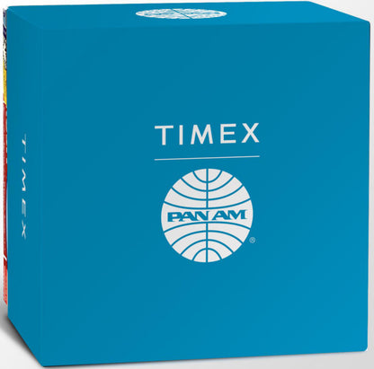 Pan Am x Timex Day-Date 42mm Leather Strap Watch