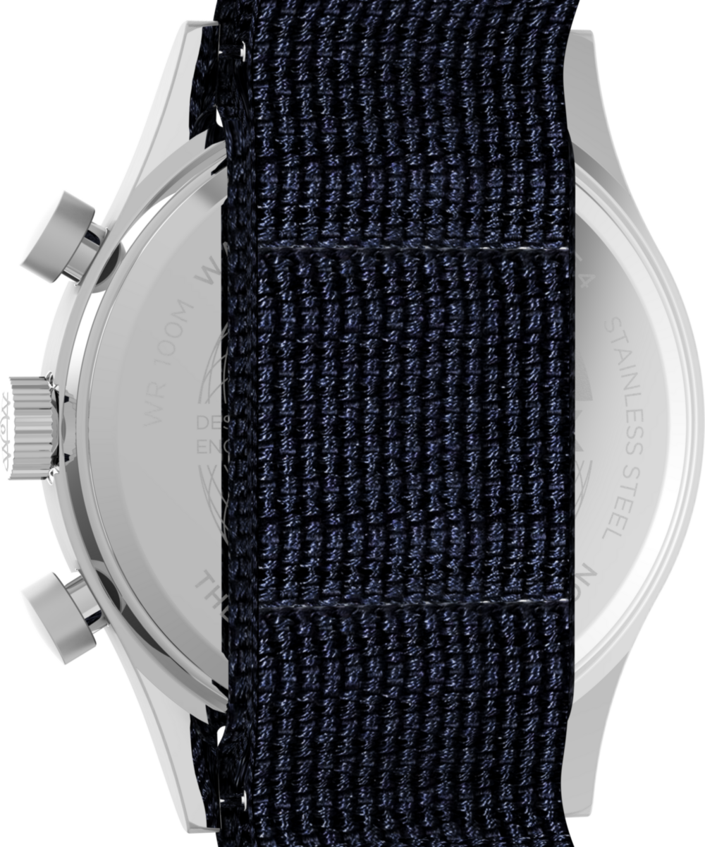 Waterbury Traditional Fly-Back Chronograph 43mm Fabric Strap Watch