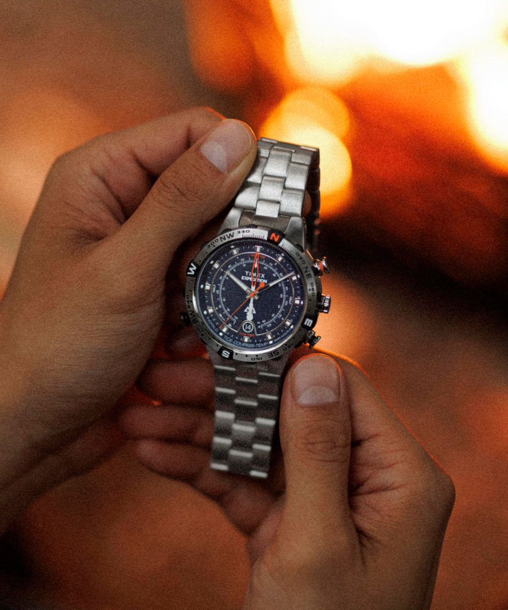 Expedition Tide-Temp-Compass 45mm Stainless Steel Bracelet Watch