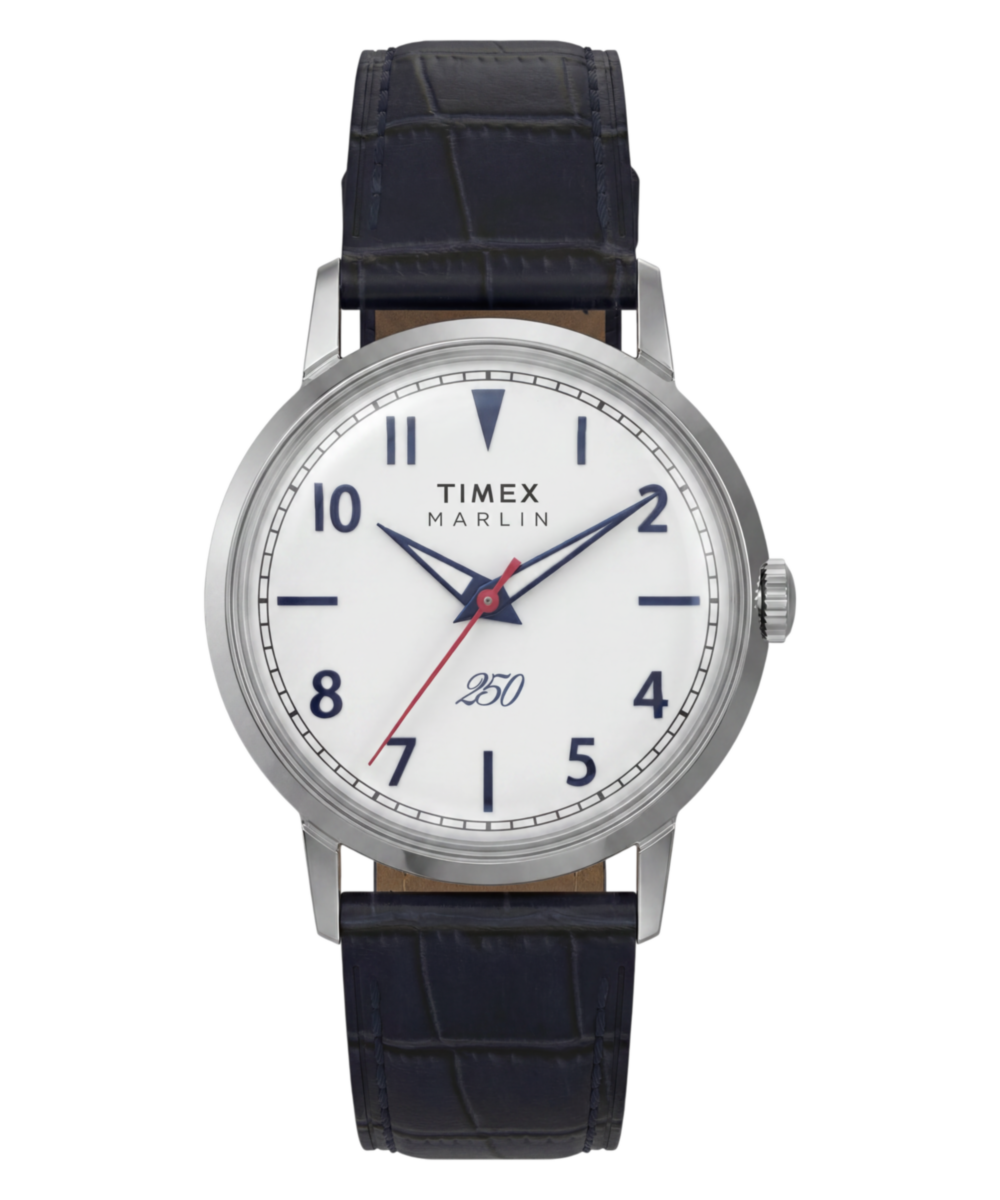Marlin America 250 34mm Leather Strap Watch