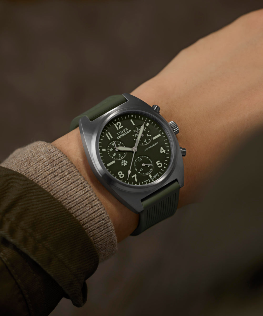 Expedition Capstone Chronograph 41mm Silicone Strap Watch