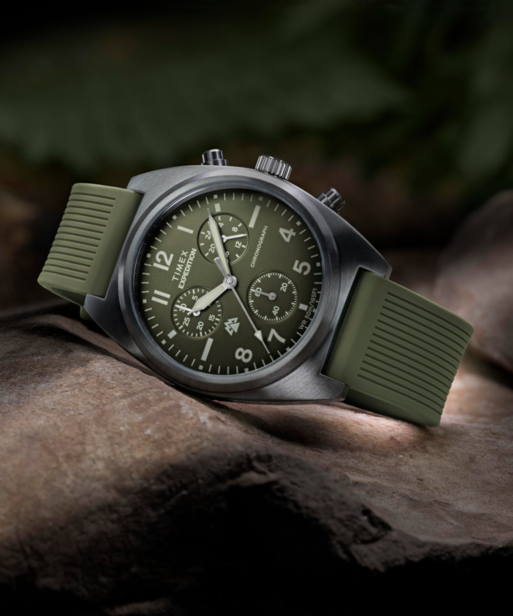 Expedition Capstone Chronograph 41mm Silicone Strap Watch