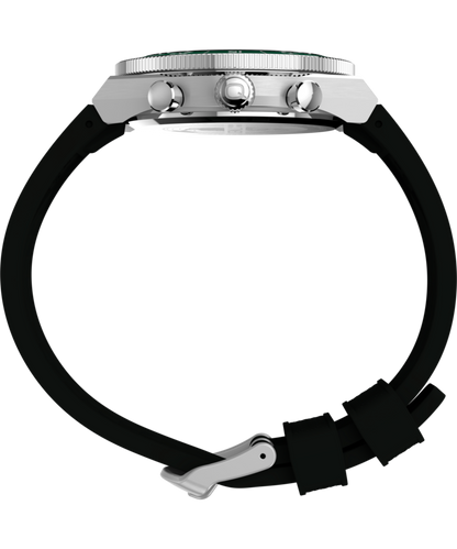 Q Timex Continental Chronograph 40mm Synthetic Rubber Strap Watch