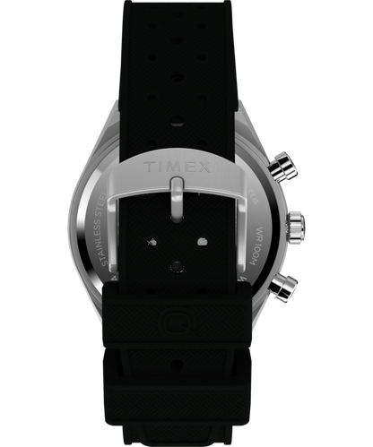 Q Timex Continental Chronograph 40mm Synthetic Rubber Strap Watch