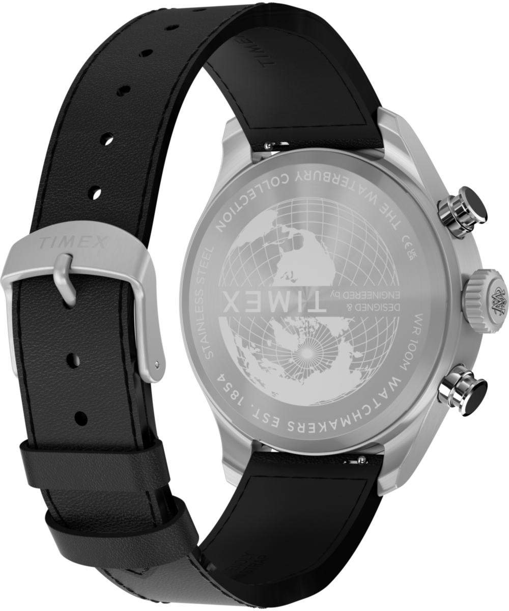 Waterbury Ace Fly-Back Chronograph 43mm Leather Strap Watch
