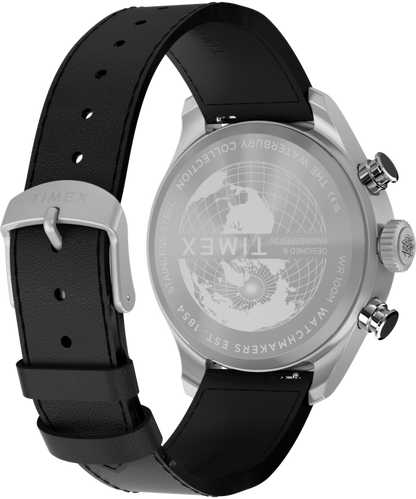 Waterbury Ace Fly-Back Chronograph 43mm Leather Strap Watch