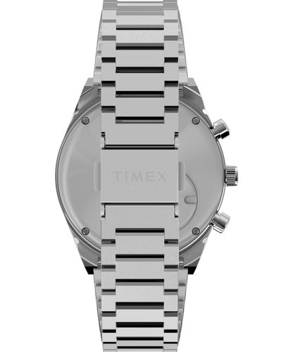Q Timex Falcon Eye Chronograph 40mm Stainless Steel Bracelet Watch