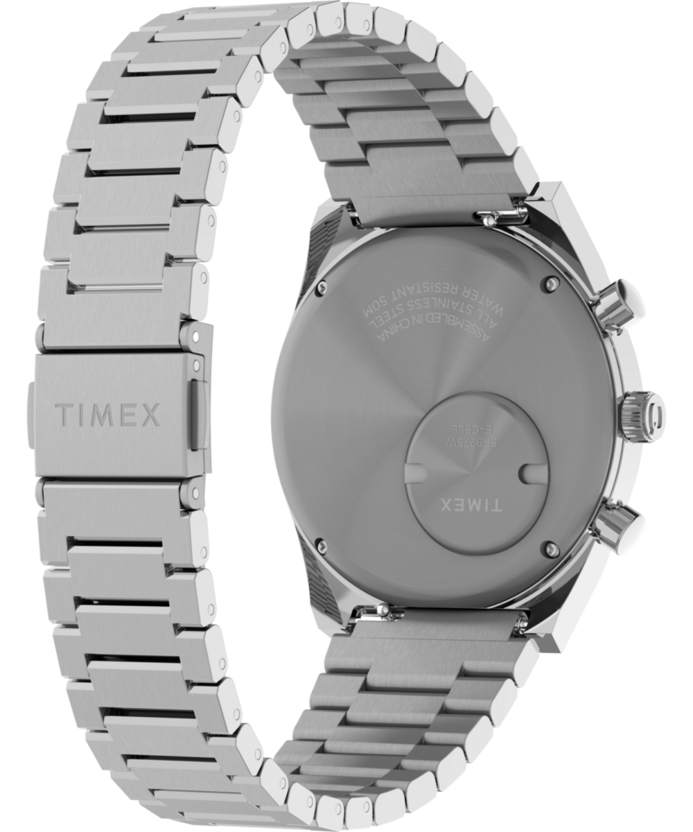 Q Timex Falcon Eye Chronograph 40mm Stainless Steel Bracelet Watch
