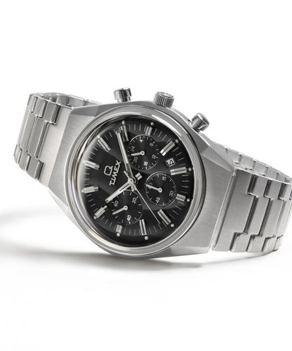Q Timex Falcon Eye Chronograph 40mm Stainless Steel Bracelet Watch