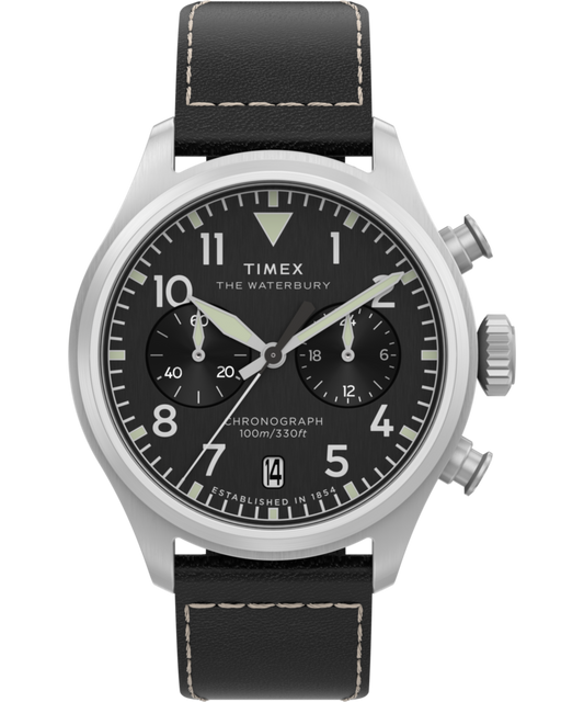 Waterbury Ace Chronograph 41mm Leather Strap Watch