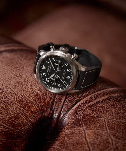 Waterbury Ace Chronograph 41mm Leather Strap Watch