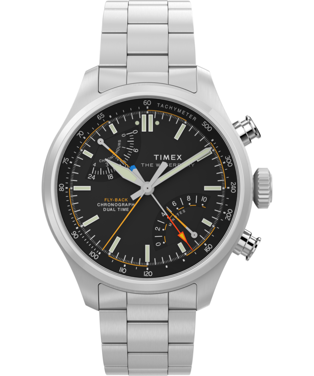 Waterbury Ace Fly-Back Chronograph 43mm Stainless Steel Bracelet Watch