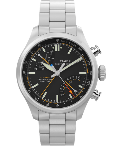 Waterbury Ace Fly-Back Chronograph 43mm Stainless Steel Bracelet Watch