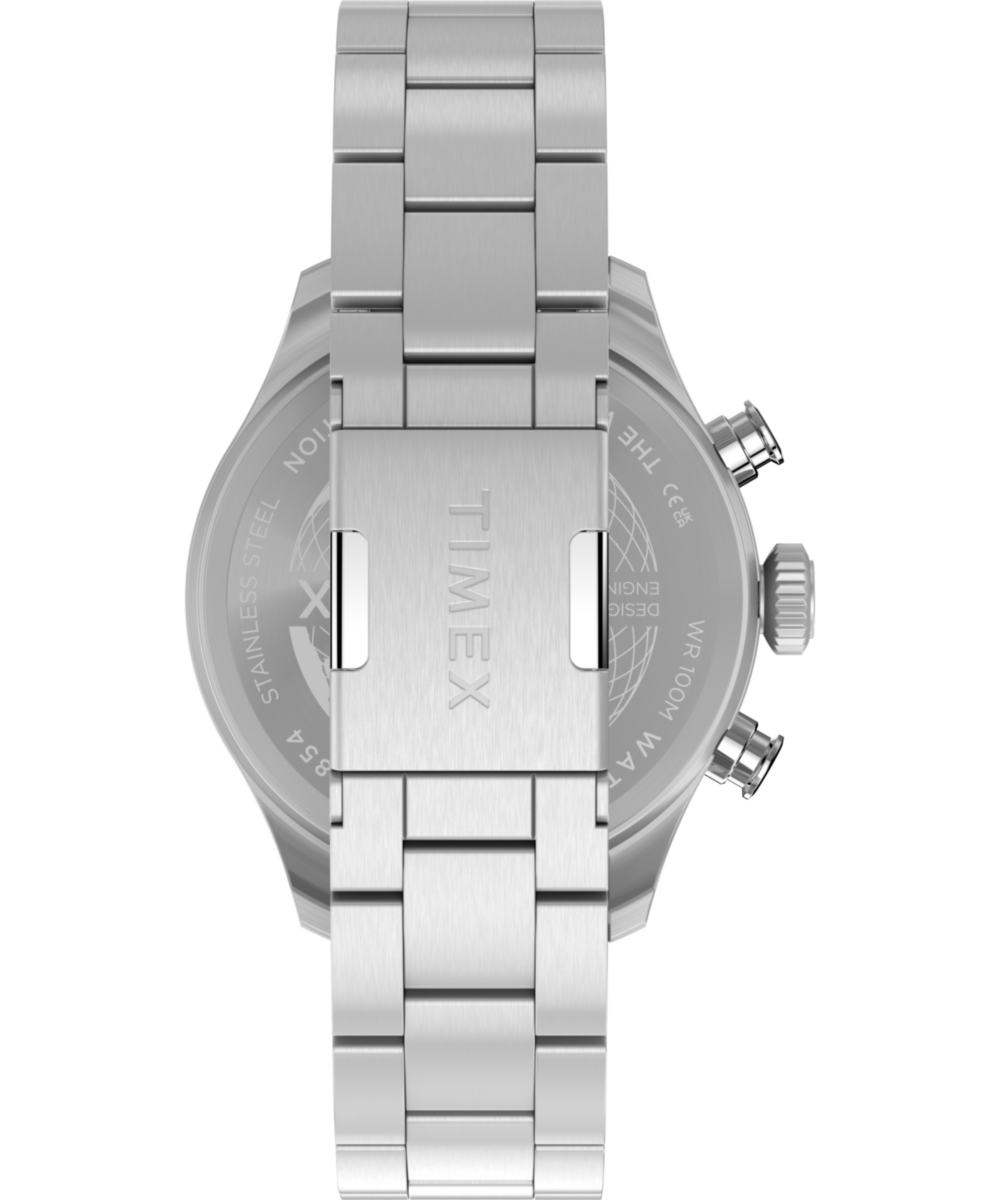 Waterbury Ace Fly-Back Chronograph 43mm Stainless Steel Bracelet Watch
