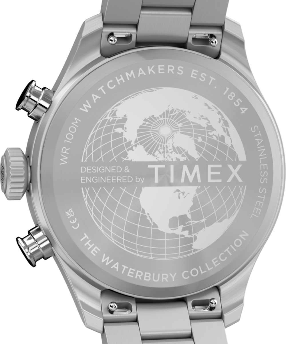 Waterbury Ace Fly-Back Chronograph 43mm Stainless Steel Bracelet Watch