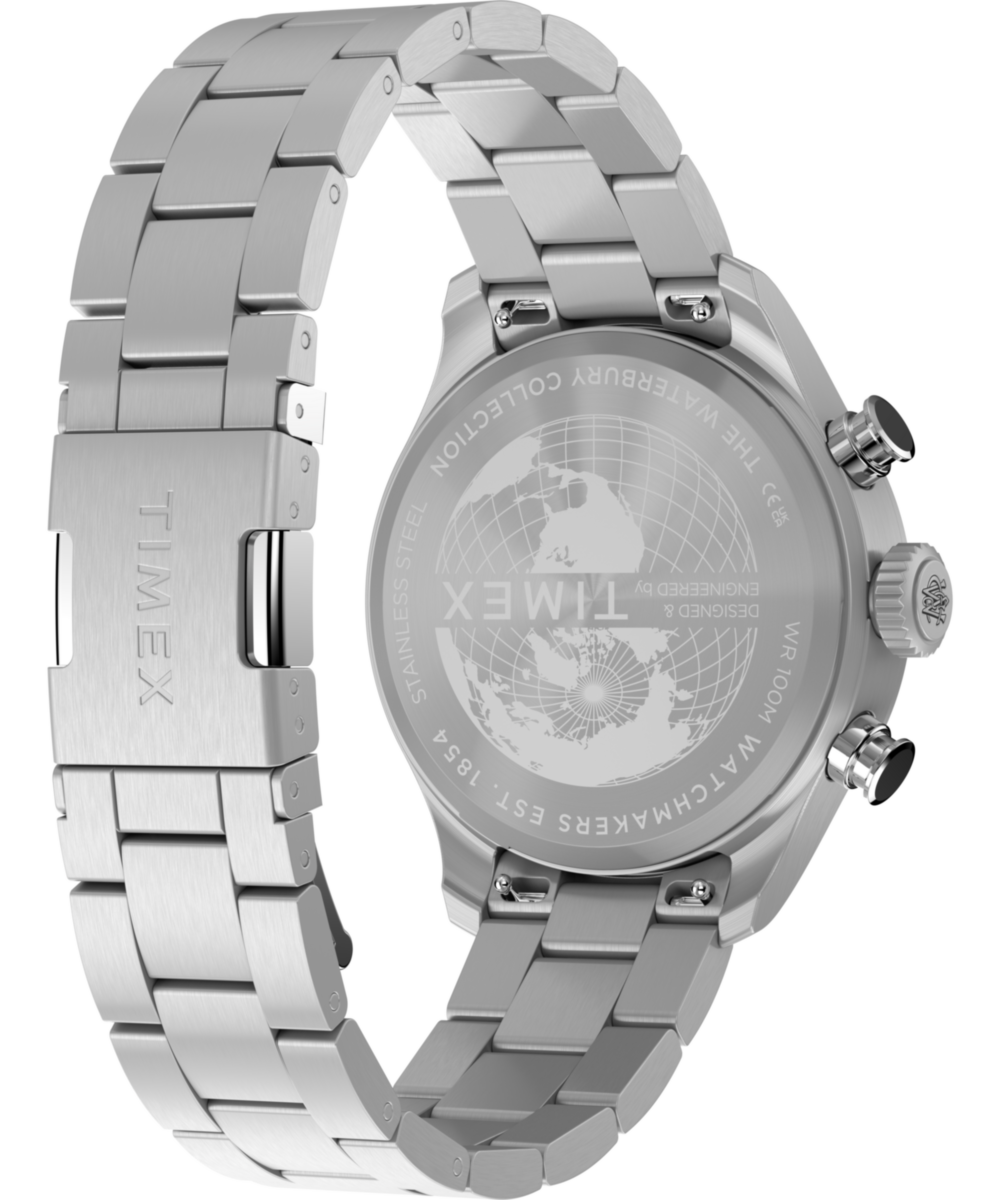 Waterbury Ace Fly-Back Chronograph 43mm Stainless Steel Bracelet Watch