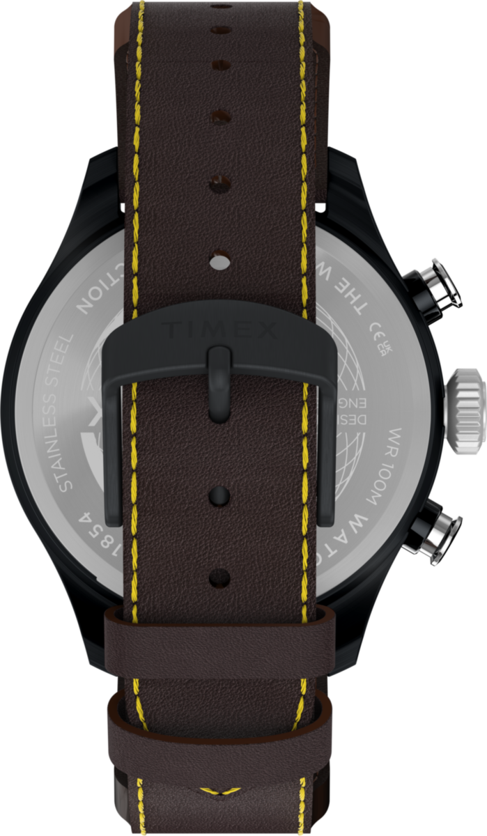 Waterbury Ace Fly-Back Chronograph 43mm Leather Strap Watch
