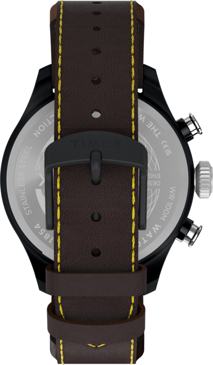 Waterbury Ace Fly-Back Chronograph 43mm Leather Strap Watch