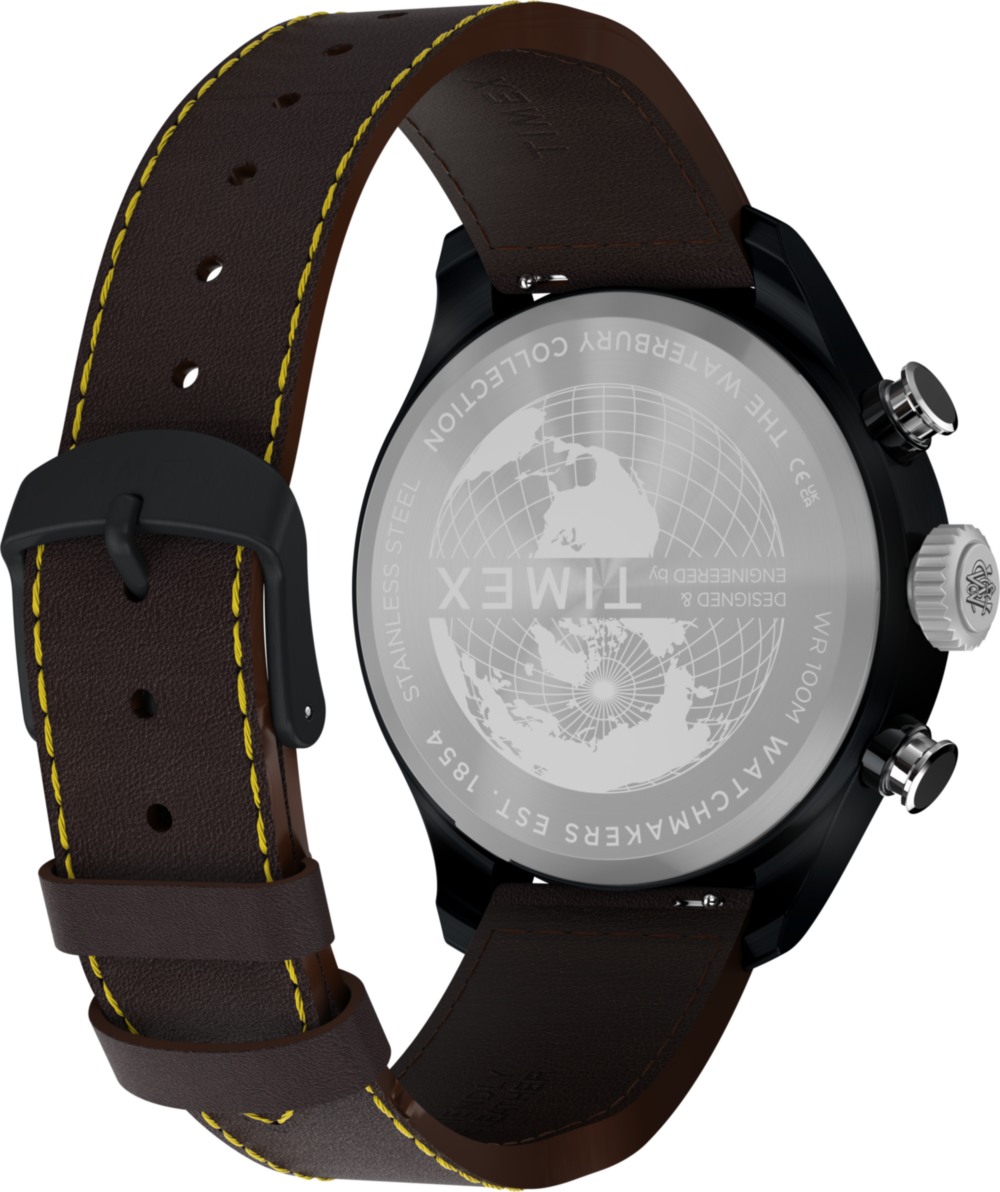 Waterbury Ace Fly-Back Chronograph 43mm Leather Strap Watch
