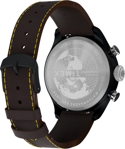 Waterbury Ace Fly-Back Chronograph 43mm Leather Strap Watch