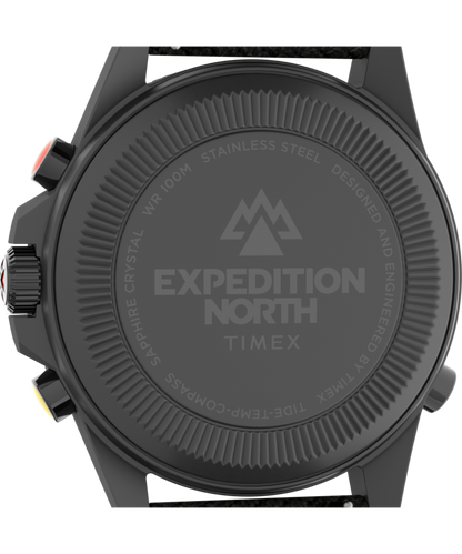 Expedition Tide-Temp-Compass 43mm Eco-Friendly Fabric Strap Watch