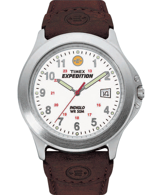 Expedition Metal Field 40mm Leather Strap Watch