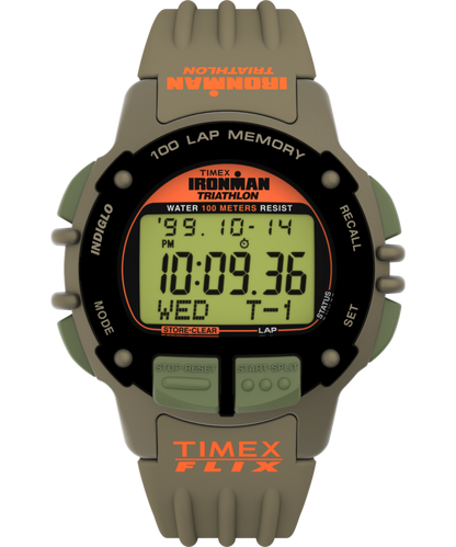 Huckberry x TIMEX IRONMAN Flix 100 Lap 42mm Resin Strap Watch
