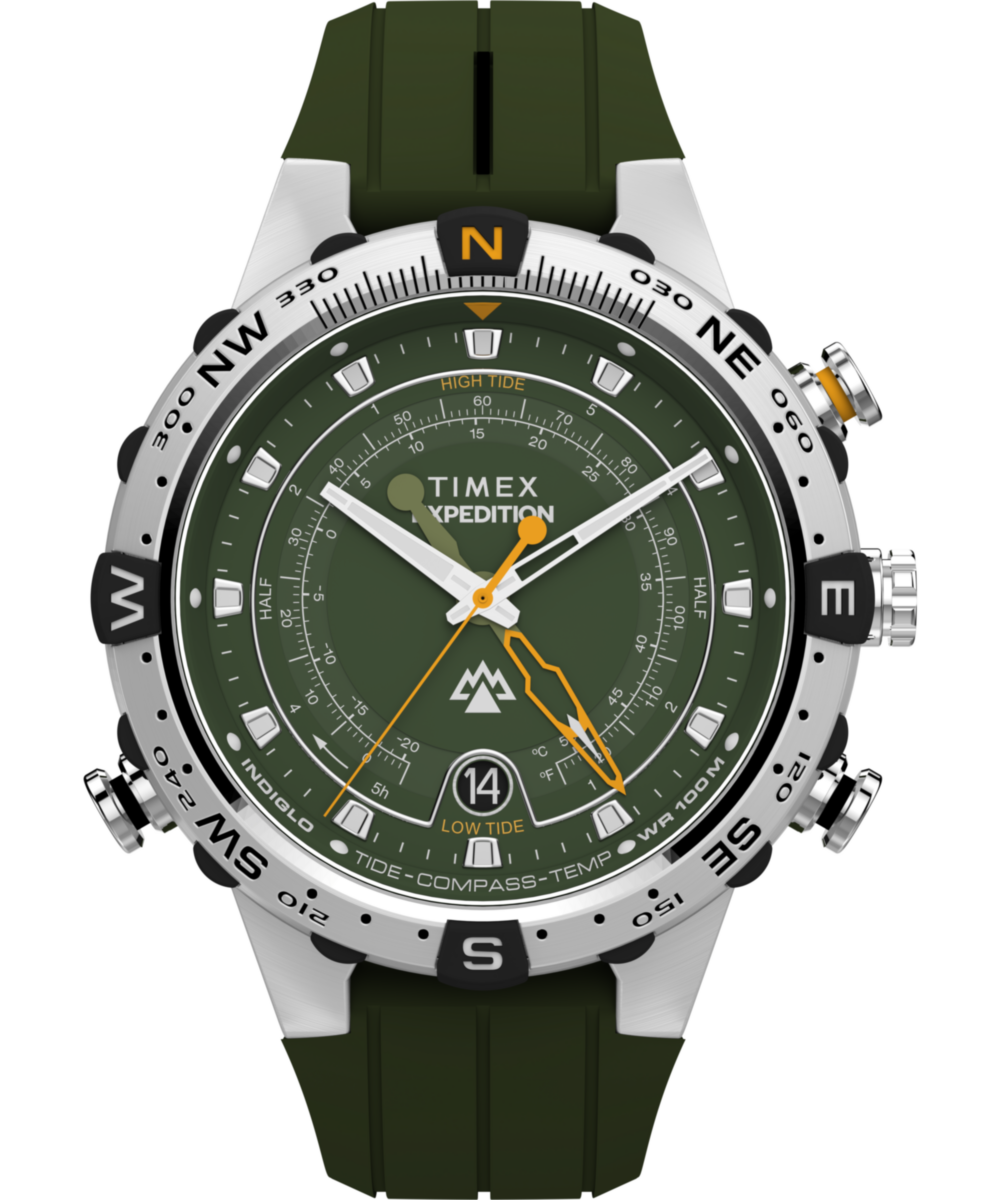 Expedition Tide-Temp-Compass 45mm Silicone Strap Watch