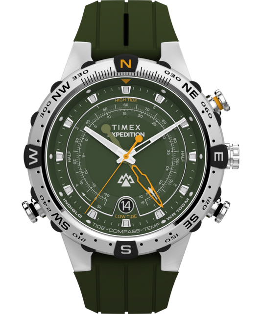 Expedition Tide-Temp-Compass 45mm Silicone Strap Watch