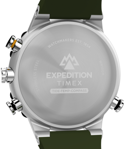 Expedition Tide-Temp-Compass 45mm Silicone Strap Watch
