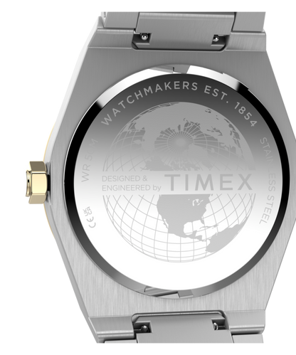 Q Timex Marbella 40.5mm Stainless Steel Bracelet Watch