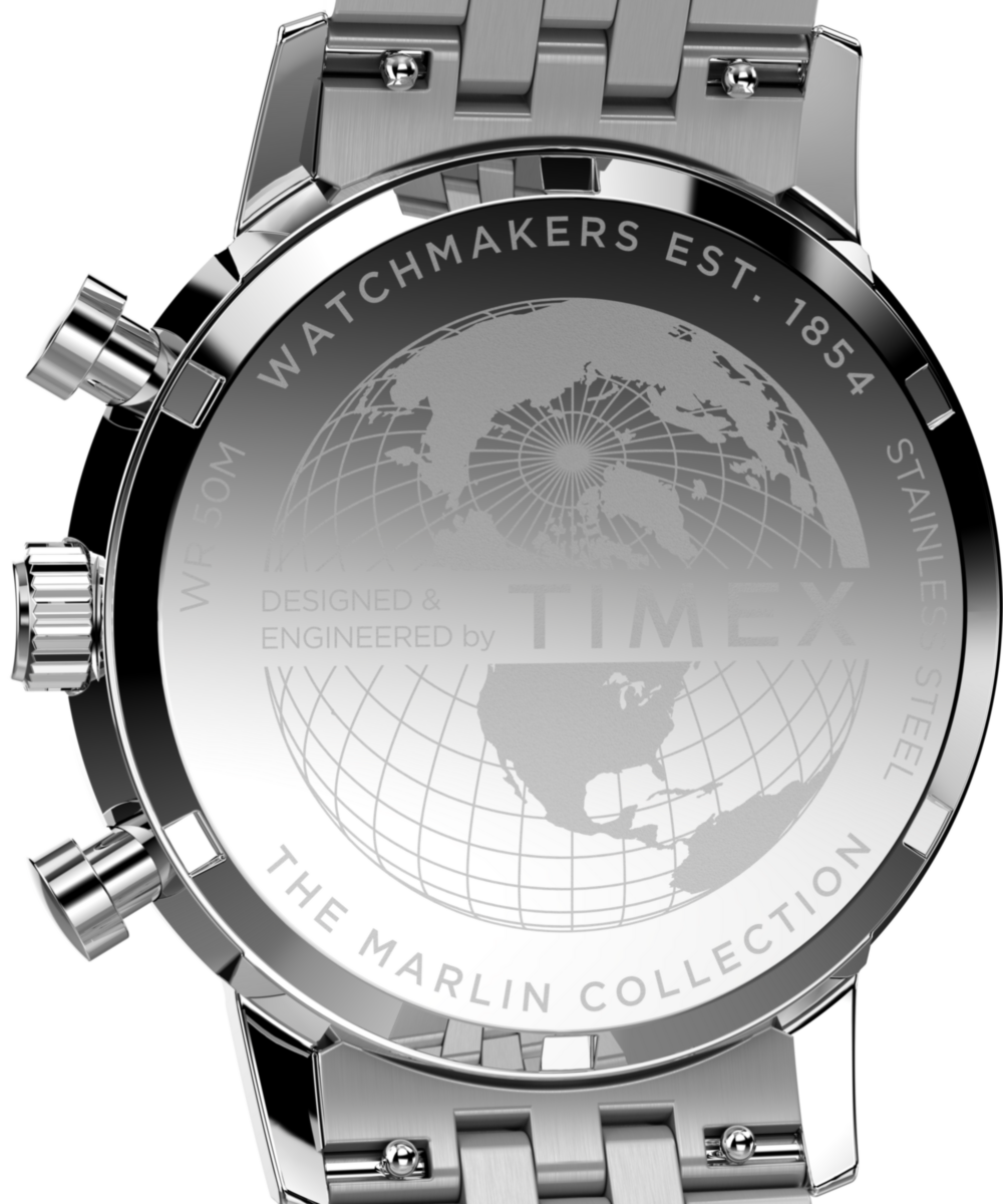 Marlin Quartz Chrono 40mm Stainless Steel Bracelet Watch