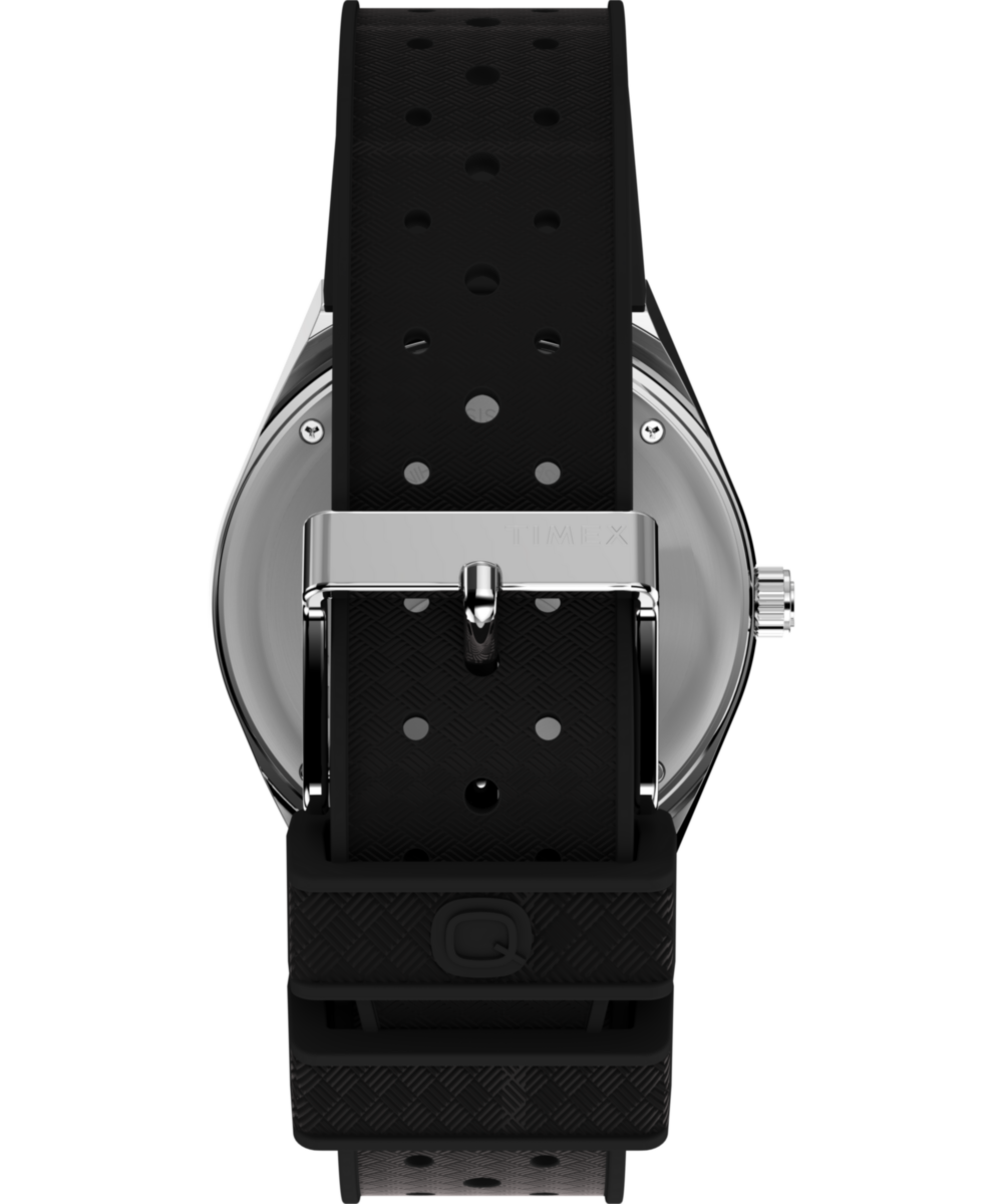 Q Timex GMT 38mm Synthetic Rubber Strap Watch