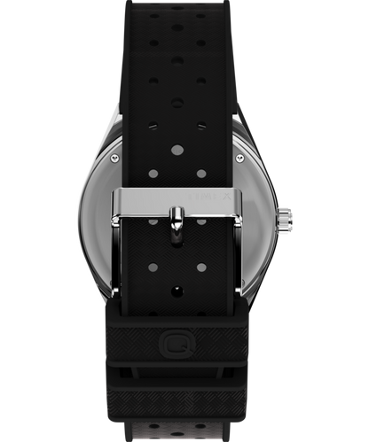 Q Timex GMT 38mm Synthetic Rubber Strap Watch