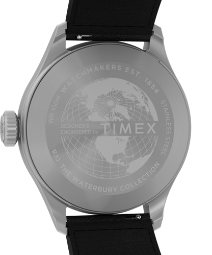 Waterbury Ace 41mm Leather Strap Watch