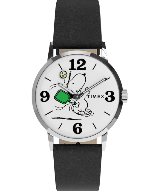 Peanuts x Timex Marlin Pickleball 38mm Leather Strap Watch