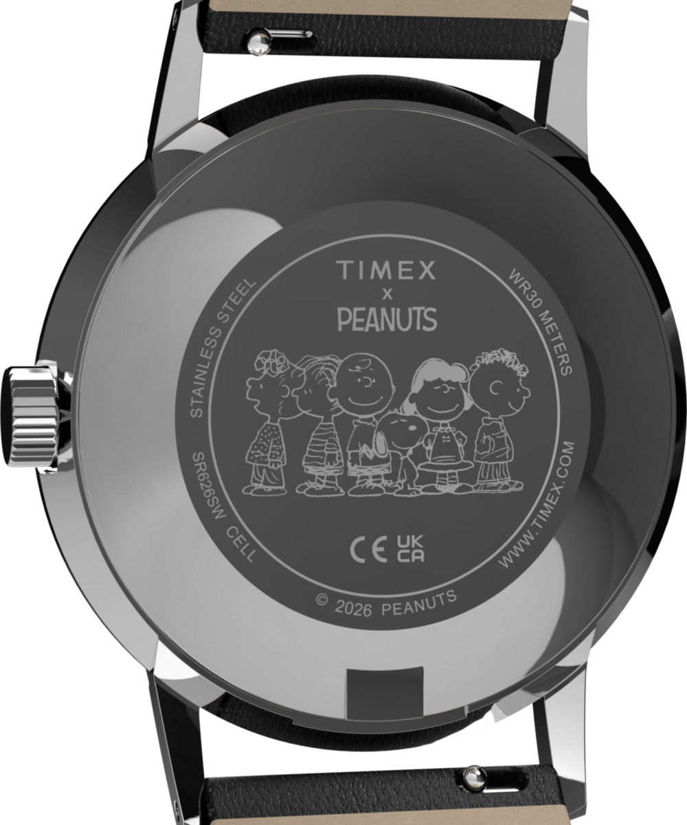 Peanuts x Timex Marlin Pickleball 38mm Leather Strap Watch