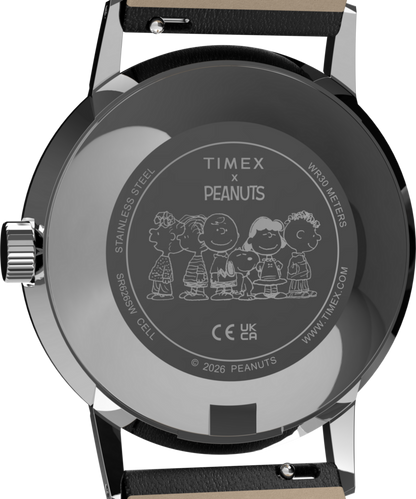 Peanuts x Timex Marlin Pickleball 38mm Leather Strap Watch
