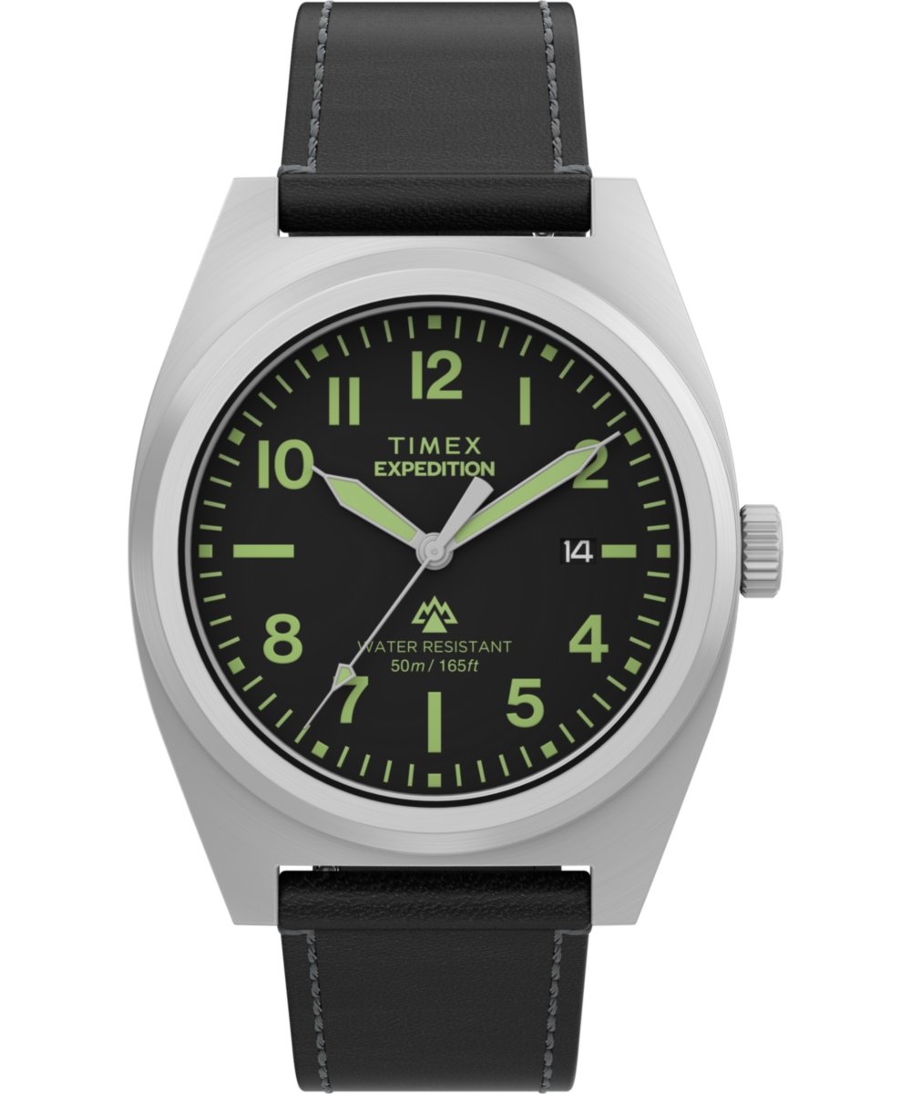 Expedition Capstone 39mm Eco-Friendly Leather Strap Watch