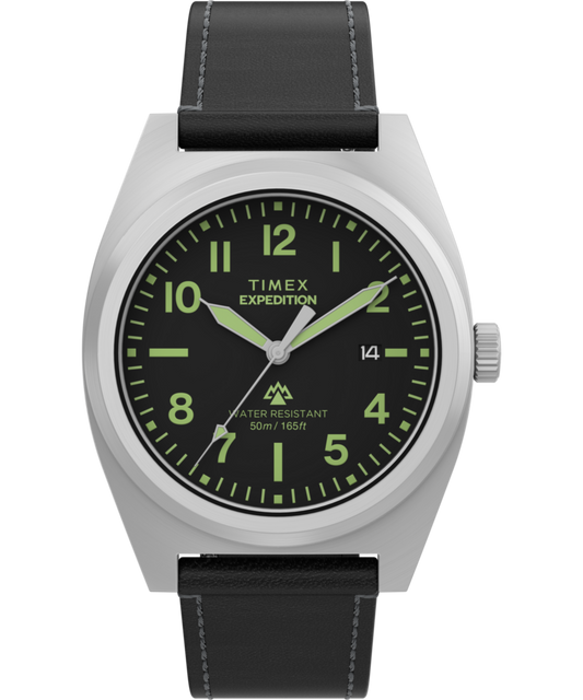 Expedition Capstone 39mm Eco-Friendly Leather Strap Watch