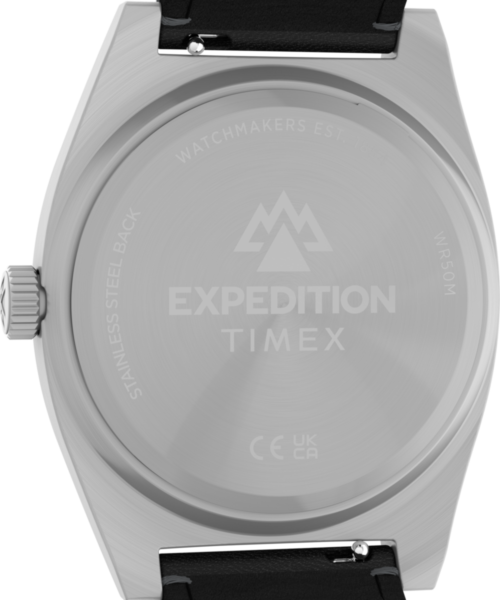 Expedition Capstone 39mm Eco-Friendly Leather Strap Watch
