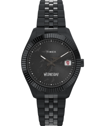 Timex x Wednesday Timex Legacy 36mm Stainless Steel Bracelet Watch