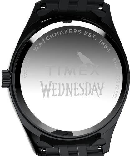 Timex x Wednesday Timex Legacy 36mm Stainless Steel Bracelet Watch