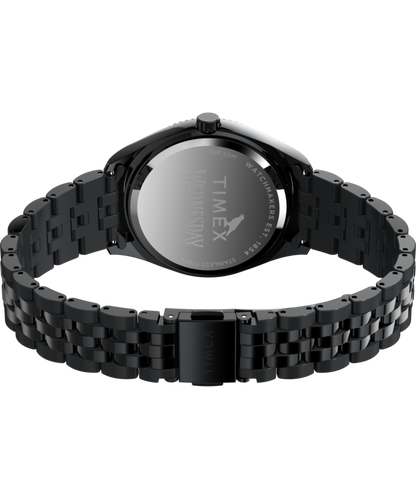 Timex x Wednesday Timex Legacy 36mm Stainless Steel Bracelet Watch